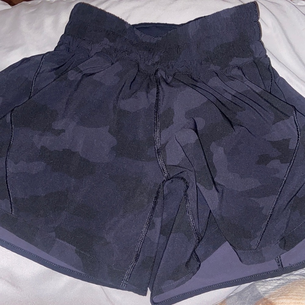 LULULEMON CAMO TRACKER SHORTS!